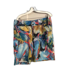 Shredly Bike Cycle Mountain Shorts Exploding Peacock Women's Size 8